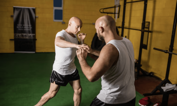 Developing body stamina and strength with fighter technique    