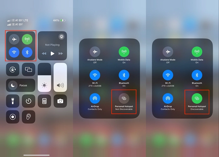 Hotspot and sharing rules 3